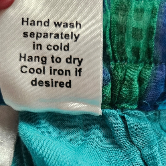 Soft Surroundings Full Multi Print Colorful Peasant Maxi Skirt Sz Small - Picture 8 of 8